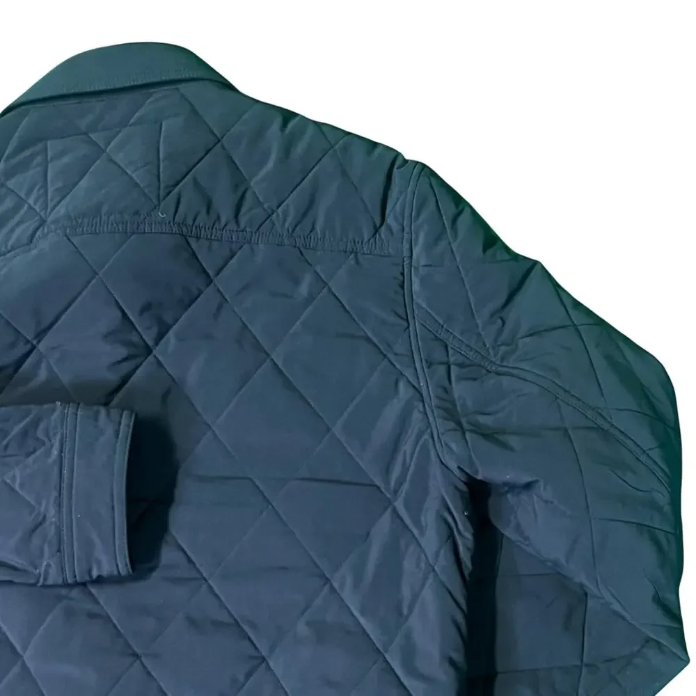 J.Crew Men's Medium Sussex Navy Blue Quilted Chore Jacket PrimaLoft Newport EUC